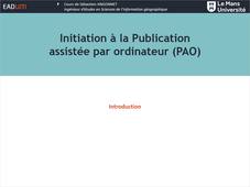 Initiation PAO - Introduction