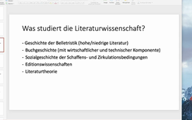 Vorlesung - Deutsche Literatur vom Mittelalter bis 17. Jh. - Teil 1