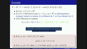Cours Applications Linéaires (2) - Projections et Symétries 