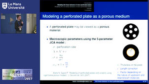 Analysis of a non-linear behavior of micro-perforated plates using lattice Boltzmann method