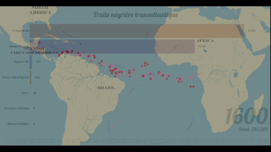 La traite négrière transatlantique (XVIe-XIXe s.) [Carto animée]