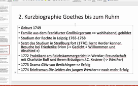 VL-Deutsche Literatur: Faust in Goethes literarischem Schaffen - Teil 2