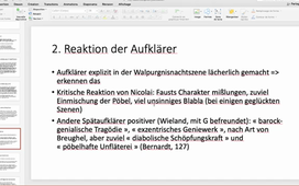 VL- Deutsche Literatur L3 - Faust-Rezeption, Teil 2