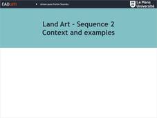 Land art - sequence 2 - context and examples