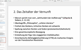 Vorlesung - Deutsche Literatur des 18. Jh. - Teil 2: Epocheneinteilung