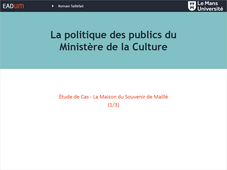 2. La politique des publics du Ministère de la Culture : Étude de Cas (1/3)