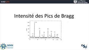 Base de la diffraction 5_Intensité des pics de Bragg