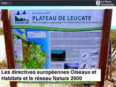 Les directives européennes Oiseaux et Habitats et le réseau Natura 2000
