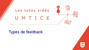 Modifier la rubrique Types de feedback d’une activité Devoir  