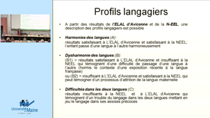Atelier 1 : ELAL d'Avicenne (Evaluation langagière en langue maternelle pour les enfants allophones et les primo-arrivants)
