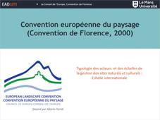 Convention européenne du paysage - Convention de Florence