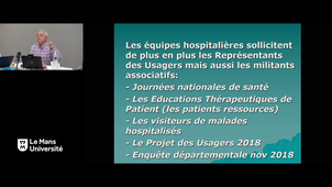 JE-DEMOS(8)_Gilles Paumier  - Démocratie sanitaire  la voieest tracée mais le cheminement reste long voire difficile, tant pour les patients que pour les soignants