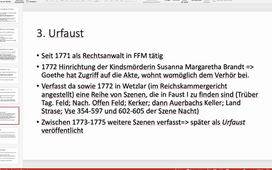 VL-Deutsche Literatur: Faust in Goethes literarischem Schaffen - Teil 3