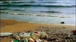 La pollution des plages 