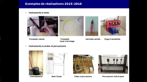 Fabrication d'instruments de musique par les étudiants - Journée e-pédagogie 2016