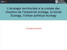 Écologie territoriale - 2 Écologie industrielle