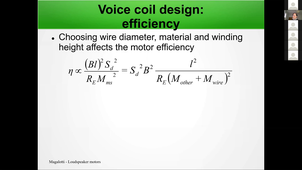 Electrodynamic motors - R. Magalotti's lecture