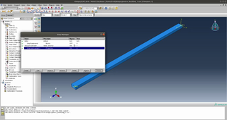 Abaqus tuto 4 : modes de vibration d'une poutre précontrainte en compression