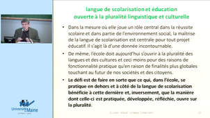 Médiation langagière et dimensions plurilingues et pluriculturelles de la socialisation et de la scolarisation
