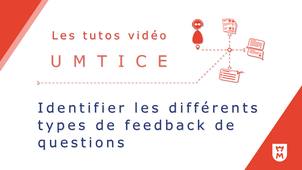 Les différents feedbacks de questions sur UMTICE