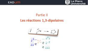 Réactions 1,3-Dipolaires
