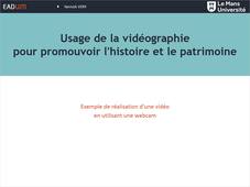 Module usage de la vidéographie - Exemple : WebCam