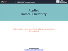 Applied Radical Chemistry - B – Chain reactions (Part B1-B3)