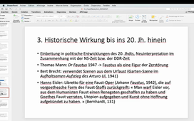 VL- Deutsche Literatur L3 - Faust-Rezeption, Teil 3