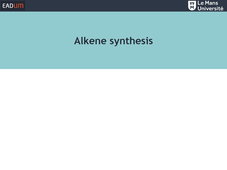 Alkene synthesis (Activité 7.1)