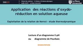 EAD Application des réactions des solutions d'oxydo-réduction en solution aqueuse (4)