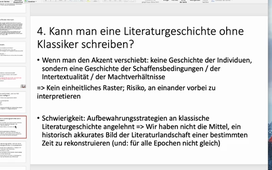 VL-Deutsche Literatur: Was ist ein Klassiker? - Teil 4