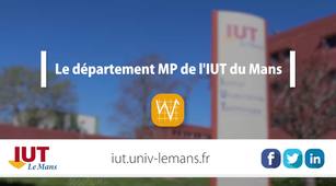 Présentation du département MP de l'IUT du Mans