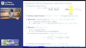 Characterization of poroelastic materials through interface scattering and propagation models, by Nizar Bouhlel (Ecole Centrale de Nantes)